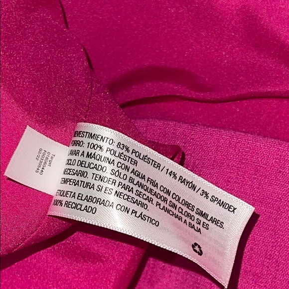 A New Day Women's Hot Pink Blazer jacket size small oversized fit two button NEW - Picture 13 of 14